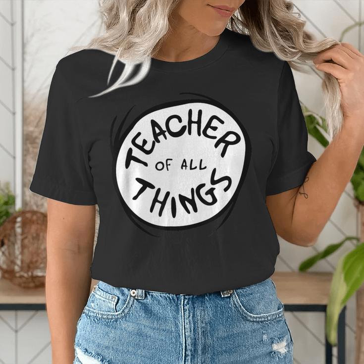 Dr Seuss Teacher Of All Things Red Emblem Women's T-Shirt, funny gift Dr Seuss Teacher Of All Things Red Emblem Women's T-Shirt, funny gift