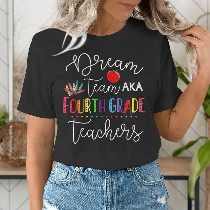 Dream Team Fourth Grade Teachers Back To School 4th Grade Women's T-Shirt, funny gift Dream Team Fourth Grade Teachers Back To School 4th Grade Women's T-Shirt, funny gift