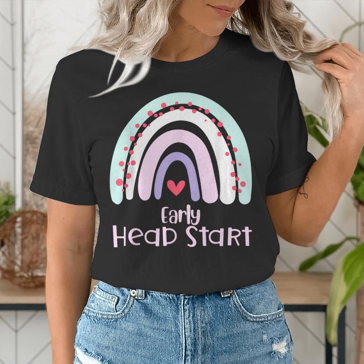 Early Headstart Cute Retro Rainbow Teachers Women's T-Shirt, funny gift Early Headstart Cute Retro Rainbow Teachers Women's T-Shirt, funny gift