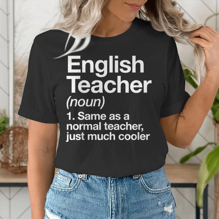 English Teacher Definition Back To School First Day Women's T-Shirt, English Teacher Shirts, funny gift