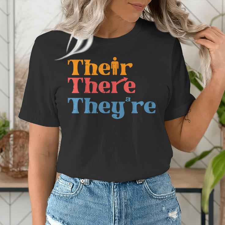 English Teacher Their There Theyre Grammar Men Women Women's T-Shirt, English Teacher Shirts, funny gift English Teacher Their There Theyre Grammar Men Women Women's T-Shirt, English Teacher Shirts, funny gift