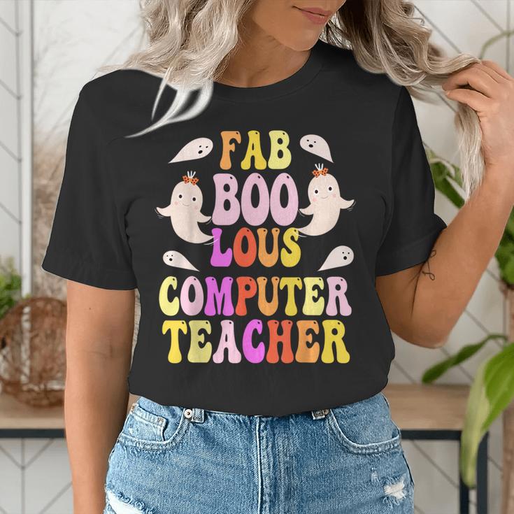 Faboolous COMPUTER TEACHER Costume This Is My Spooky Mom Dad Women's T-Shirt, funny gift Faboolous COMPUTER TEACHER Costume This Is My Spooky Mom Dad Women's T-Shirt, funny gift