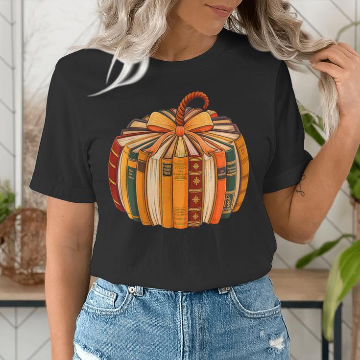 Fall Book Halloween Costume Autumn Pumpkin Teacher Kids Women's T-Shirt, funny gift Fall Book Halloween Costume Autumn Pumpkin Teacher Kids Women's T-Shirt, funny gift
