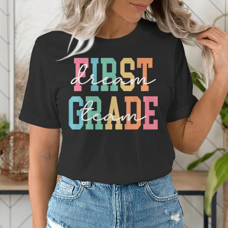 First Grade Dream Team Back To School 1st Grade Teacher Women's T-Shirt, First Grade Teacher Shirts, funny gift