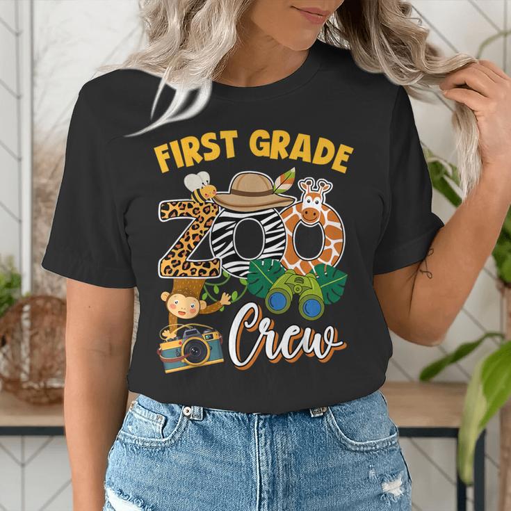 First Grade Zoo Field Trip Squad Matching Teacher Students Women's T-Shirt, First Grade Teacher Shirts, funny gift