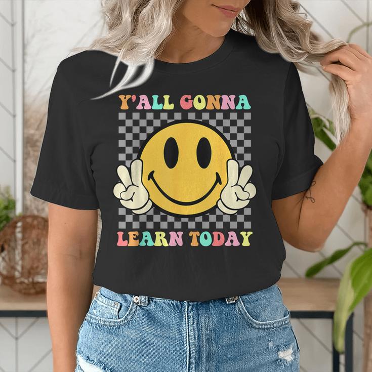You All Gonna Learn Today Shirt Retro Groovy Teacher Life Women's T-Shirt, Groovy Teacher Shirts, funny gift You All Gonna Learn Today Shirt Retro Groovy Teacher Life Women's T-Shirt, Groovy Teacher Shirts, funny gift