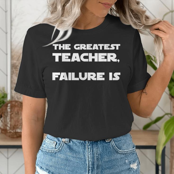 The Greatest Teacher Failure Is Wisdom Quote Motivation Men Women Girls Kids Women's T-Shirt, funny gift The Greatest Teacher Failure Is Wisdom Quote Motivation Men Women Girls Kids Women's T-Shirt, funny gift