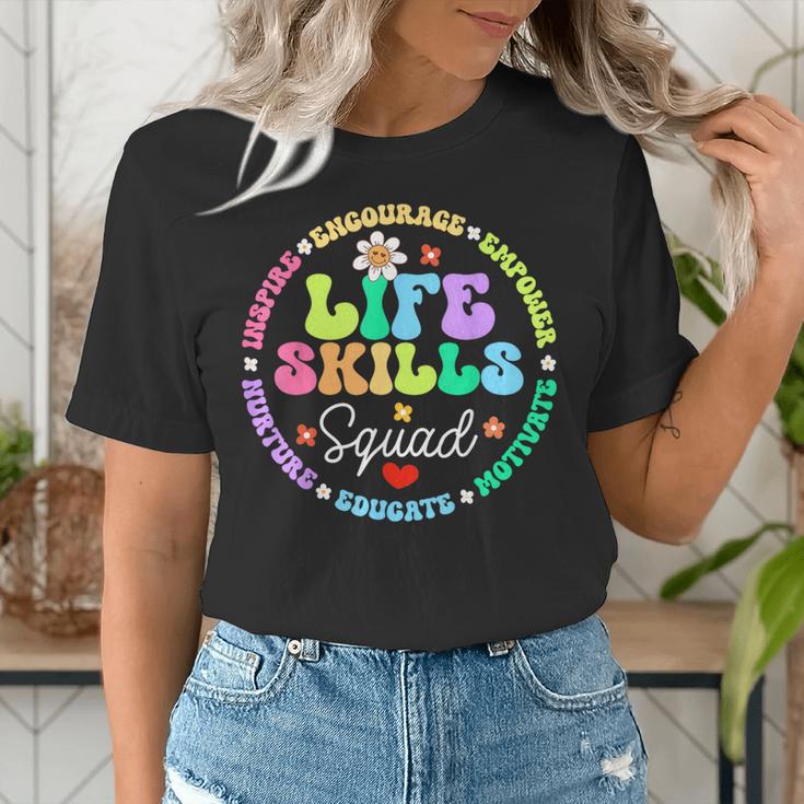 Groovy Life Skills Squad Teacher Special Ed SPED Team Crew Women's T-Shirt, Groovy Teacher Shirts, funny gift Groovy Life Skills Squad Teacher Special Ed SPED Team Crew Women's T-Shirt, Groovy Teacher Shirts, funny gift