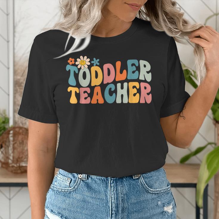 Groovy Toddler Teacher Appreciation Back To School Women's T-Shirt, Groovy Teacher Shirts, funny gift Groovy Toddler Teacher Appreciation Back To School Women's T-Shirt, Groovy Teacher Shirts, funny gift