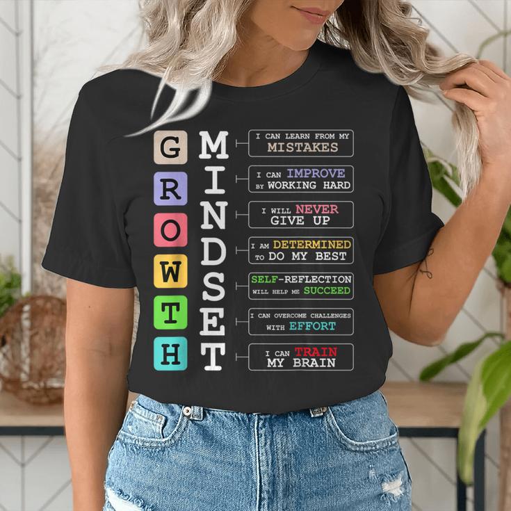 Growth Mindset Shirt Positive School Classroom Teacher Women's T-Shirt, funny gift