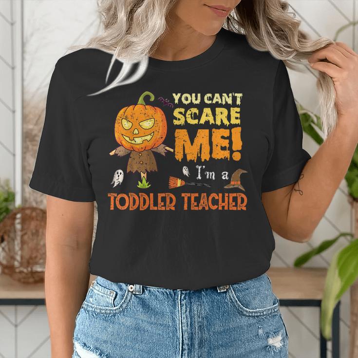 Halloween You Can't Scare Toddler Teacher For Men Women Women's T-Shirt, funny gift