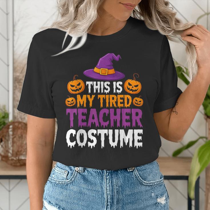 Halloween Costumes For Teachers Tired Teacher Costume Tee Women's T-Shirt, funny gift Halloween Costumes For Teachers Tired Teacher Costume Tee Women's T-Shirt, funny gift