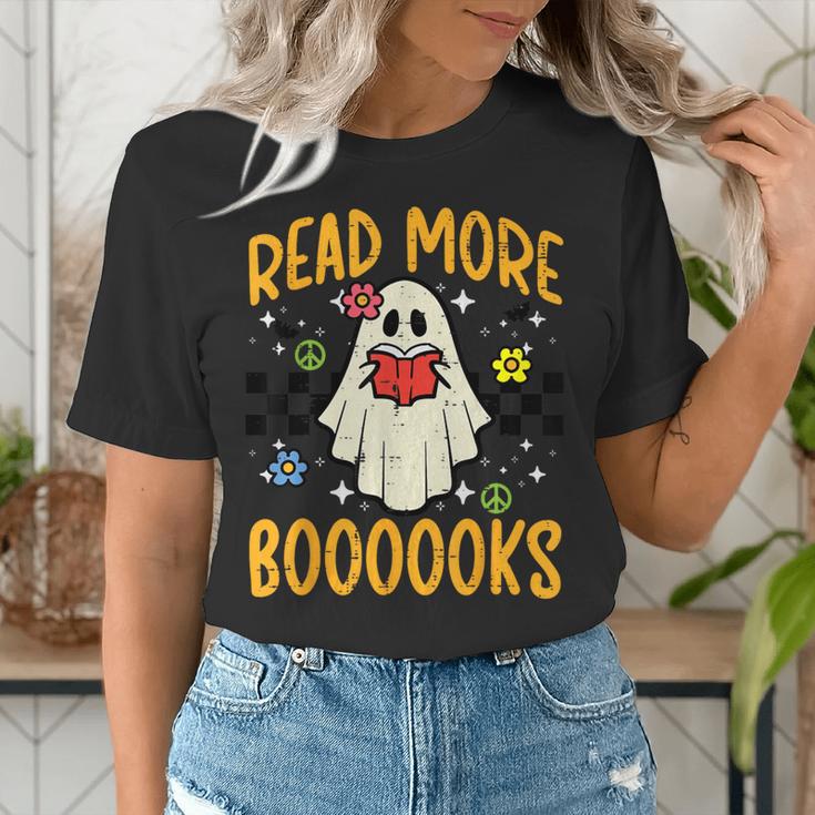 Halloween Read More Books Retro Costume Teacher Women Girls Women's T-Shirt, funny gift