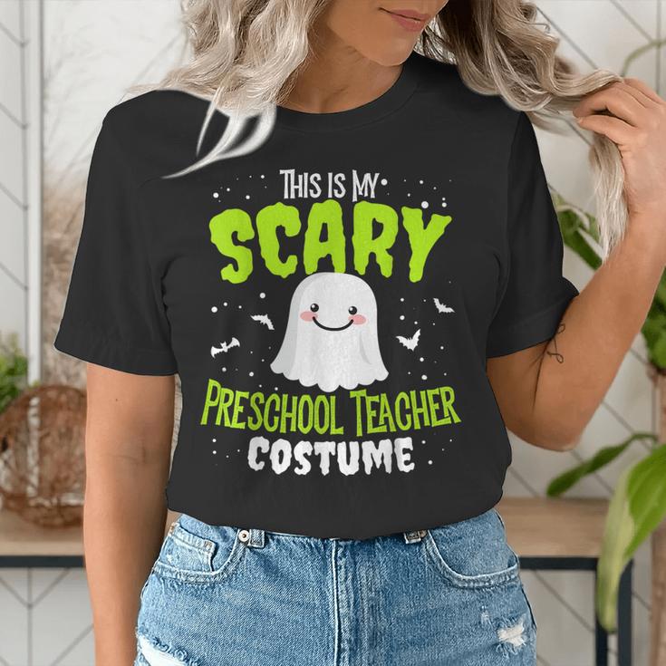 Halloween This Is My Scary Preschool Teacher Custome For Men Women Kids Women's T-Shirt, funny gift Halloween This Is My Scary Preschool Teacher Custome For Men Women Kids Women's T-Shirt, funny gift