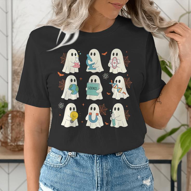 Halloween Science Teacher Student Ghost Laboratory Men Women Women's T-Shirt, Science Teacher Shirts, funny gift Halloween Science Teacher Student Ghost Laboratory Men Women Women's T-Shirt, Science Teacher Shirts, funny gift