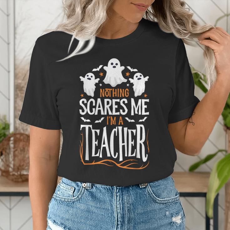 Halloween Teacher Nothing Scares Me Women Men Teachers Women's T-Shirt, funny gift Halloween Teacher Nothing Scares Me Women Men Teachers Women's T-Shirt, funny gift