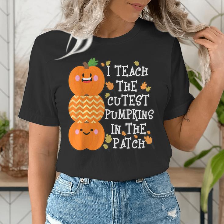 Halloween Teacher Shirt I Teach The Cutest Pumpkins In Patch Men Women Kids Women's T-Shirt, funny gift