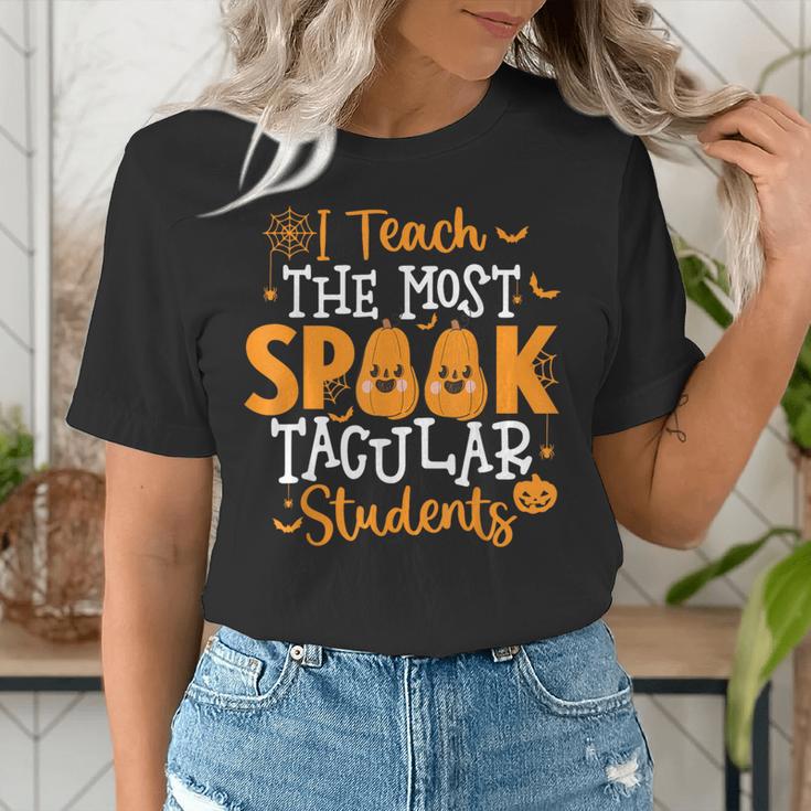 Halloween Teacher I Teach The Most Spooktacular Students Men Women Women's T-Shirt, funny gift Halloween Teacher I Teach The Most Spooktacular Students Men Women Women's T-Shirt, funny gift