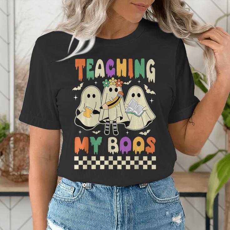 Halloween Teaching My Boos Cute Ghost Teacher Life Costume Women's T-Shirt, funny gift Halloween Teaching My Boos Cute Ghost Teacher Life Costume Women's T-Shirt, funny gift