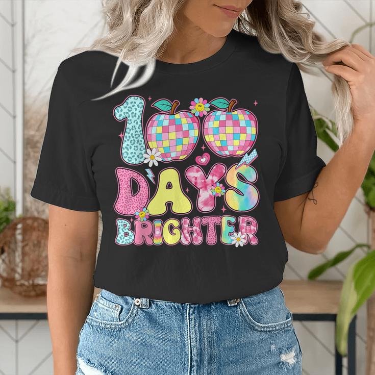 Happy 100th Day Of School 100 Days Brighter Teachers Kids Women's T-Shirt, funny gift Happy 100th Day Of School 100 Days Brighter Teachers Kids Women's T-Shirt, funny gift