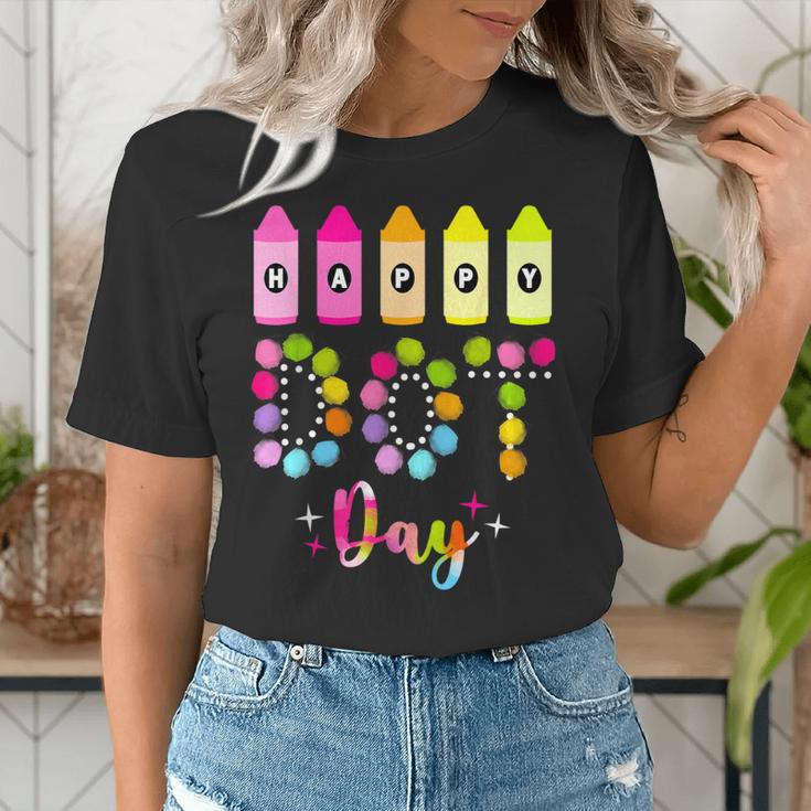 Happy Dot Day 2025 Teacher Kids Girls Colorful Polka Dot Day Women's T-Shirt, funny gift