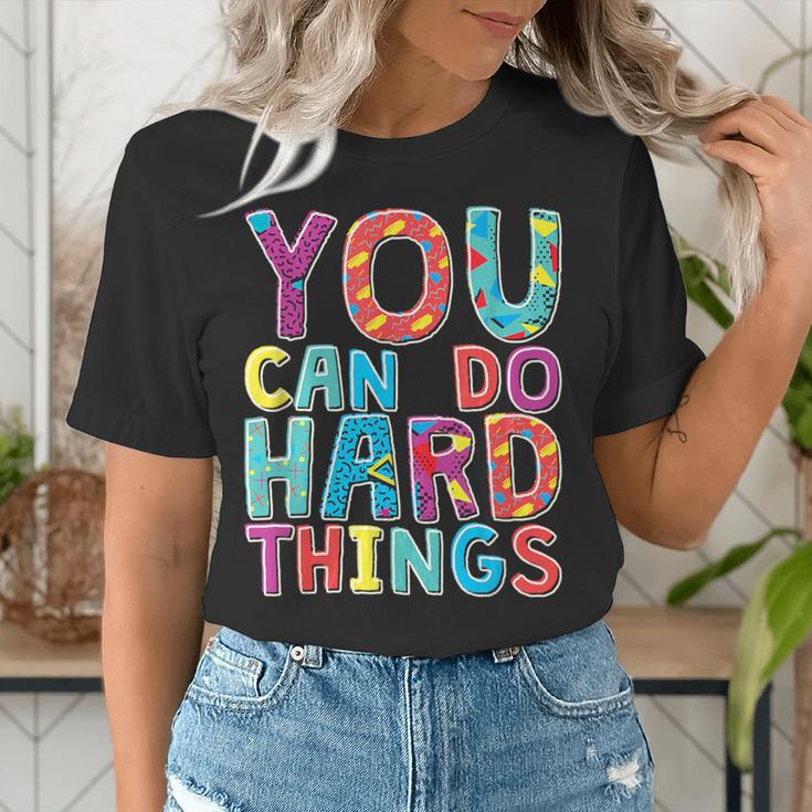 You Can Do Hard Things School Student Teachers Women's T-Shirt, funny gift