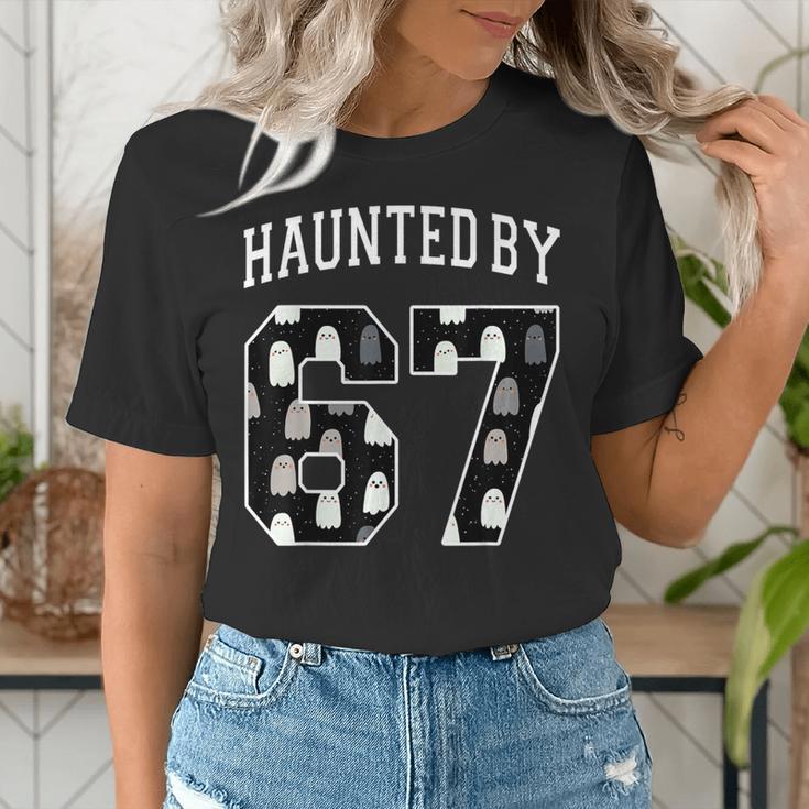 Haunted By 6 7 67 Six Seven Halloween Teacher Mom Women's T-Shirt, funny gift Haunted By 6 7 67 Six Seven Halloween Teacher Mom Women's T-Shirt, funny gift
