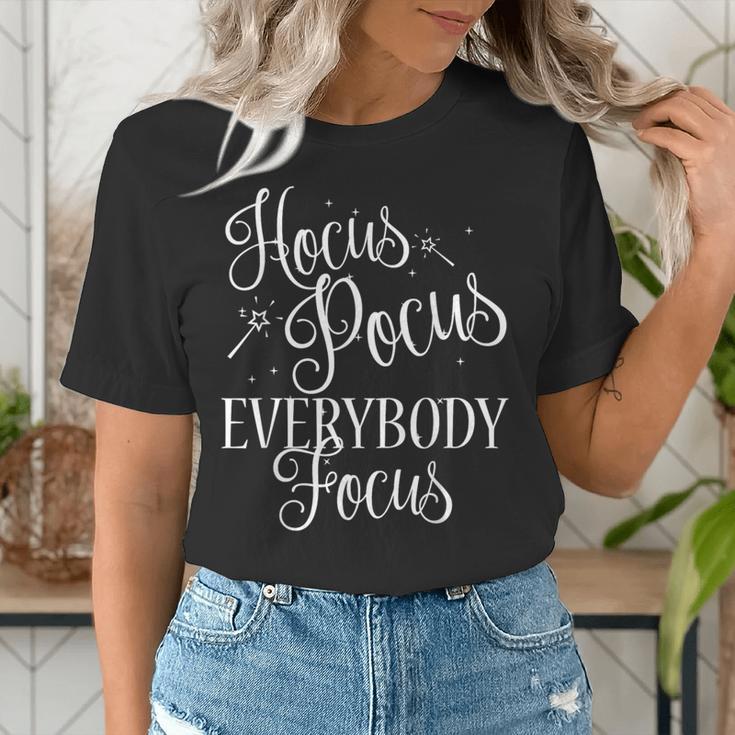 Hocus Pocus Everybody Focus Teacher Halloween Shirt Women's T-Shirt, funny gift Hocus Pocus Everybody Focus Teacher Halloween Shirt Women's T-Shirt, funny gift