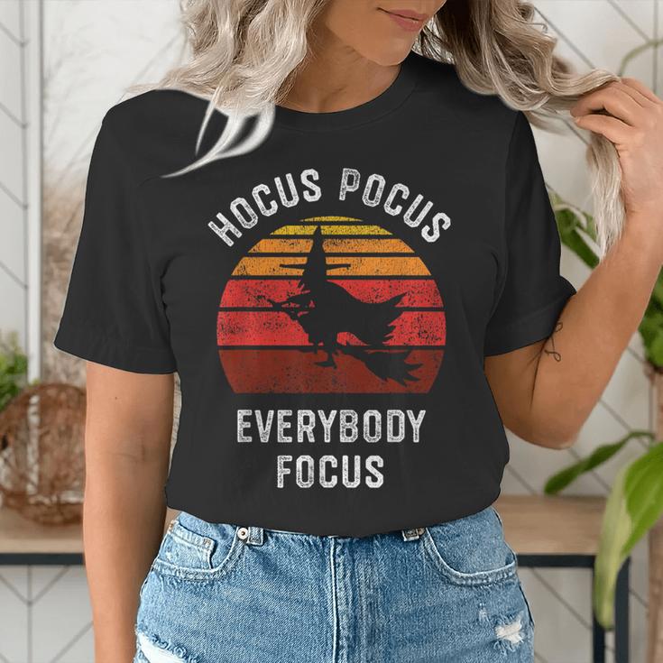 Hocus Pocus Everybody Focus Witch Halloween Teacher Women Women's T-Shirt, funny gift Hocus Pocus Everybody Focus Witch Halloween Teacher Women Women's T-Shirt, funny gift