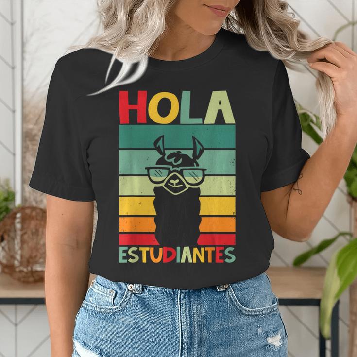 Hola Estudiantes Spanish Teacher Back To School 2025 Women's T-Shirt, funny gift Hola Estudiantes Spanish Teacher Back To School 2025 Women's T-Shirt, funny gift