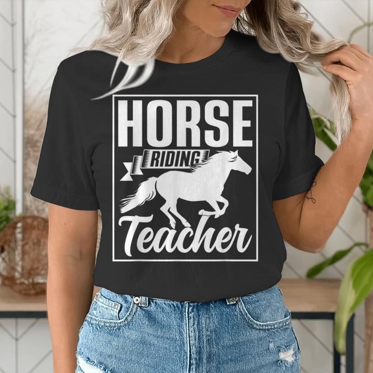 Horse Riding Teacher Rider Lover Equestrian Men Women Kids Women's T-Shirt, funny gift