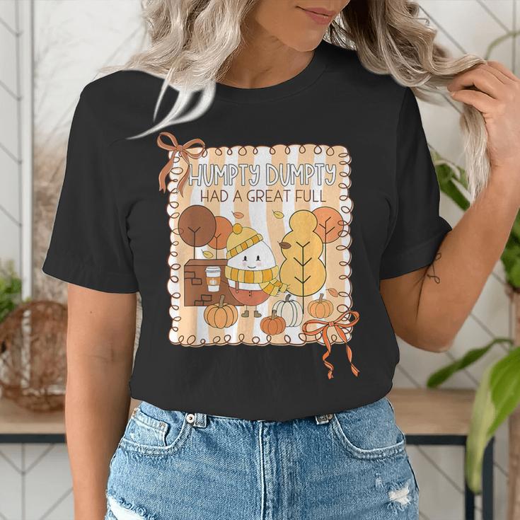 Humpty Dumpty Had A Great Fall Teacher Thanksgiving Autumn Women's T-Shirt, funny gift Humpty Dumpty Had A Great Fall Teacher Thanksgiving Autumn Women's T-Shirt, funny gift