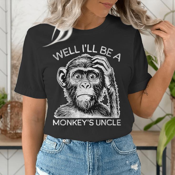 Well I'Ll Be a Monkey's Uncle Teacher And Student Women's T-Shirt, funny gift Well I'Ll Be a Monkey's Uncle Teacher And Student Women's T-Shirt, funny gift