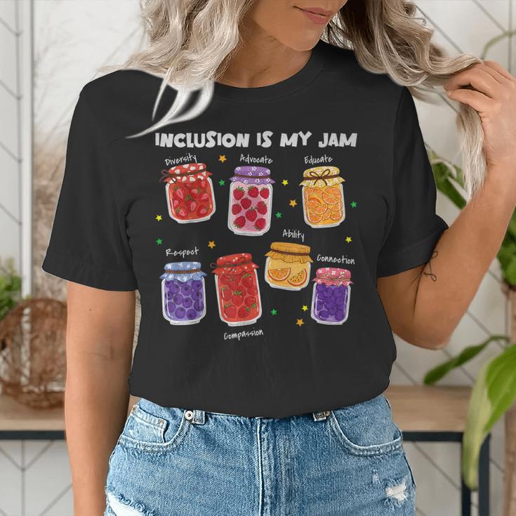 Inclusion Is My Jam Special Education Teacher Para Autism Women's T-Shirt, funny gift