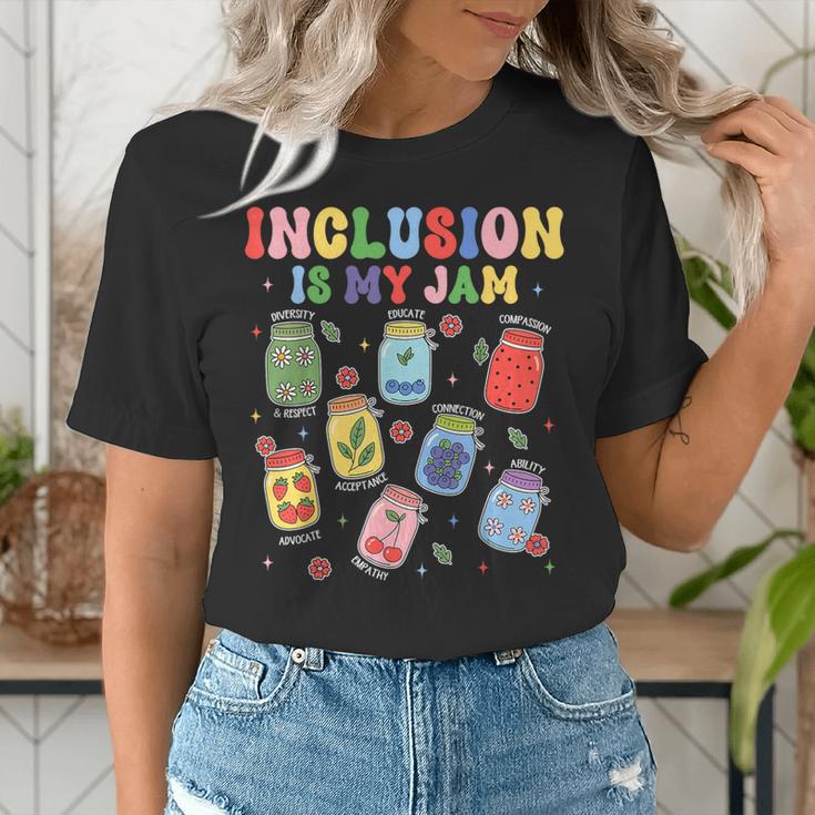 Inclusion Is My Jam SPED Teacher Special Education Life Women's T-Shirt, funny gift