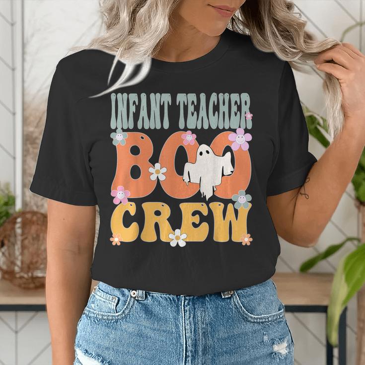Infant Teacher Boo Crew Ghost Groovy Halloween For Women Women's T-Shirt, Groovy Teacher Shirts, funny gift Infant Teacher Boo Crew Ghost Groovy Halloween For Women Women's T-Shirt, Groovy Teacher Shirts, funny gift