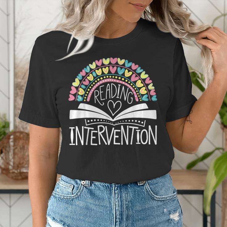 Intervention Teacher Reading Intervention Women's T-Shirt, funny gift Intervention Teacher Reading Intervention Women's T-Shirt, funny gift
