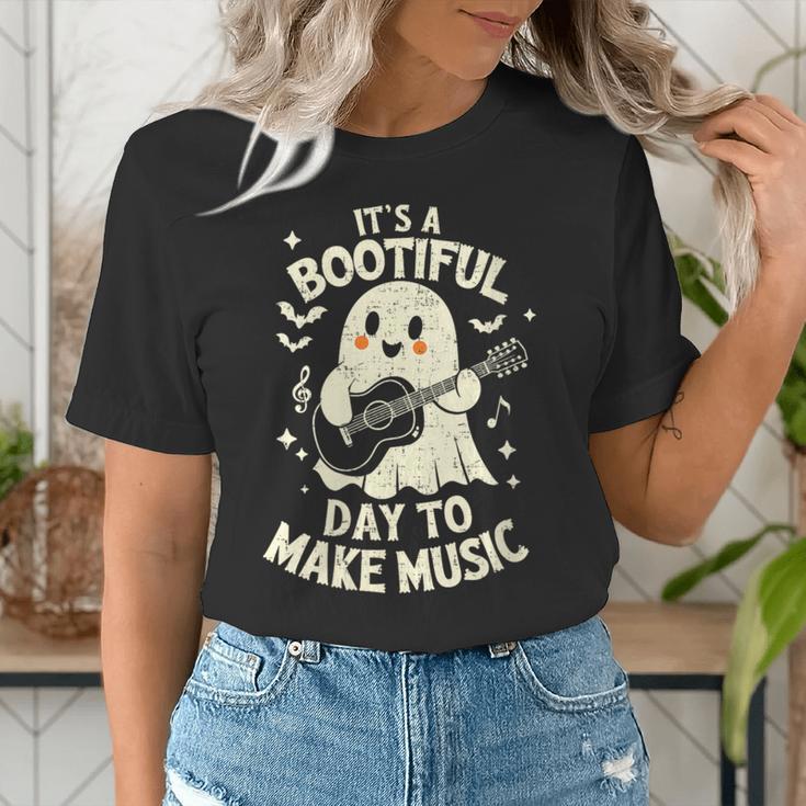 It's A Bootiful Day To Make Music Halloween Music Teacher Women's T-Shirt, funny gift