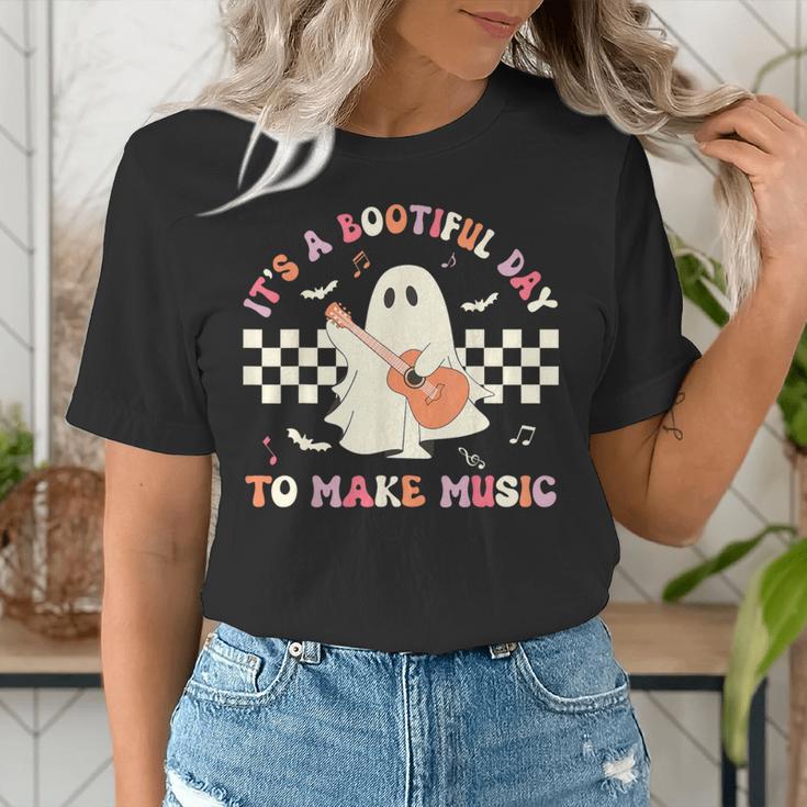 It's A Bootiful Day To Make Music Teacher Musician Halloween For Men Women Kids Women's T-Shirt, funny gift It's A Bootiful Day To Make Music Teacher Musician Halloween For Men Women Kids Women's T-Shirt, funny gift