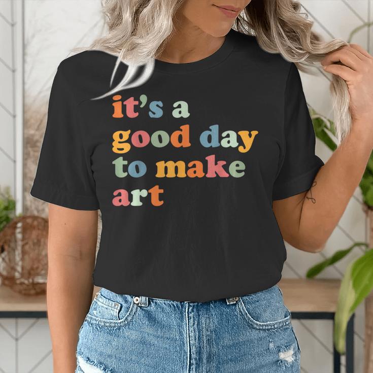 It's A Good Day To Make Some Art Artist Art Teacher Women's T-Shirt, funny gift It's A Good Day To Make Some Art Artist Art Teacher Women's T-Shirt, funny gift