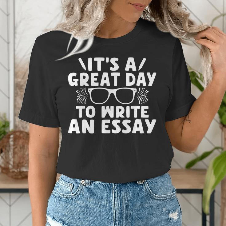 Its a Good Day To Write An Essay English Teacher Women's T-Shirt, English Teacher Shirts, funny gift