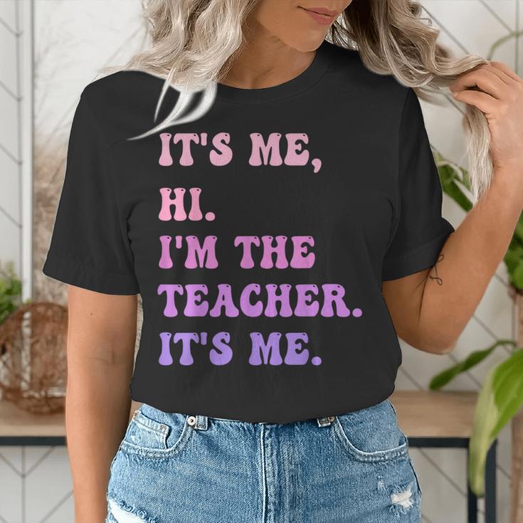 It's Me Hi I'm The TEACHER It's Me Teacher Educator Women's T-Shirt, funny gift It's Me Hi I'm The TEACHER It's Me Teacher Educator Women's T-Shirt, funny gift