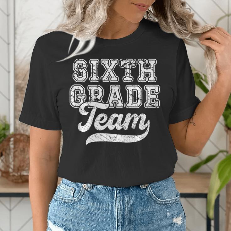 Kids Teacher Sixth Grade Retro Back To School Team 6th Grade Women's T-Shirt, funny gift Kids Teacher Sixth Grade Retro Back To School Team 6th Grade Women's T-Shirt, funny gift