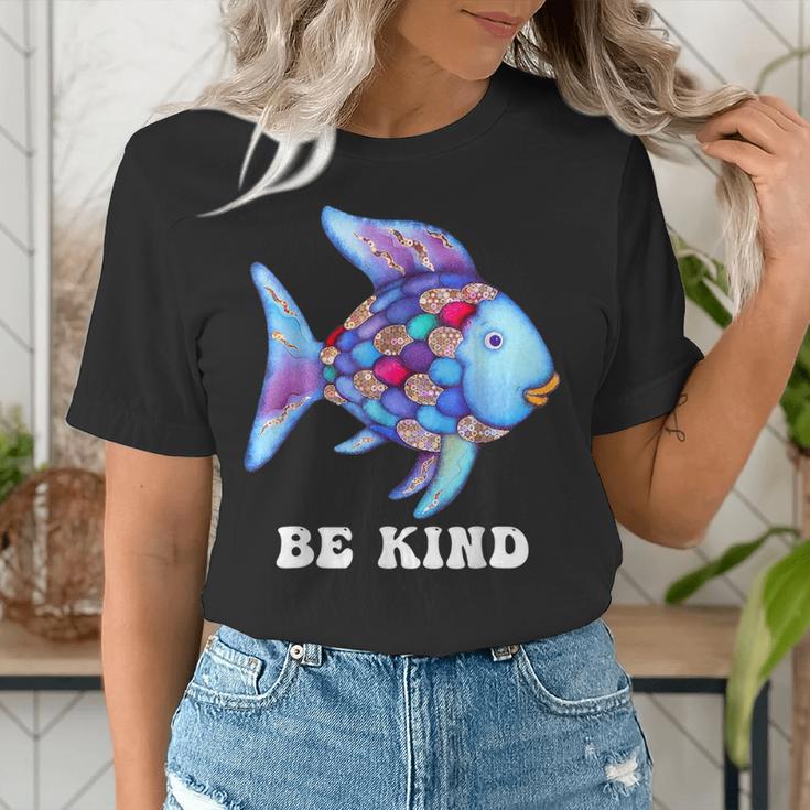 Be Kind Rainbow Fish Teacher Life Teaching Back To School Women's T-Shirt, funny gift Be Kind Rainbow Fish Teacher Life Teaching Back To School Women's T-Shirt, funny gift