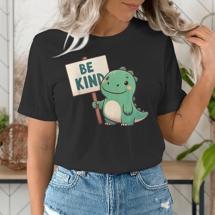 Be Kind Teacher Anti-Bullying Dino Kindness Women Men Boys Women's T-Shirt, funny gift Be Kind Teacher Anti-Bullying Dino Kindness Women Men Boys Women's T-Shirt, funny gift
