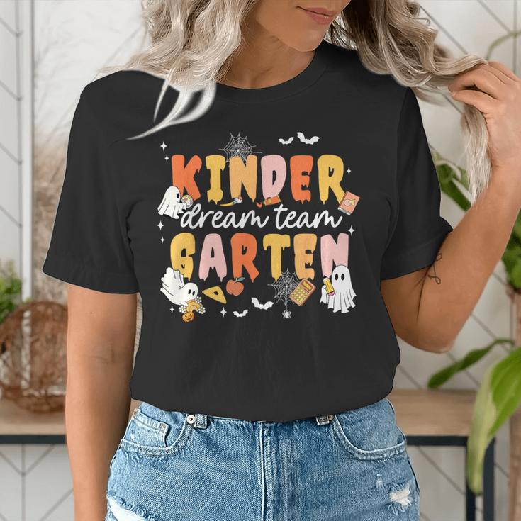 Kindergarten Dream Ghost Team Fall Halloween Spooky Teachers Women's T-Shirt, funny gift Kindergarten Dream Ghost Team Fall Halloween Spooky Teachers Women's T-Shirt, funny gift