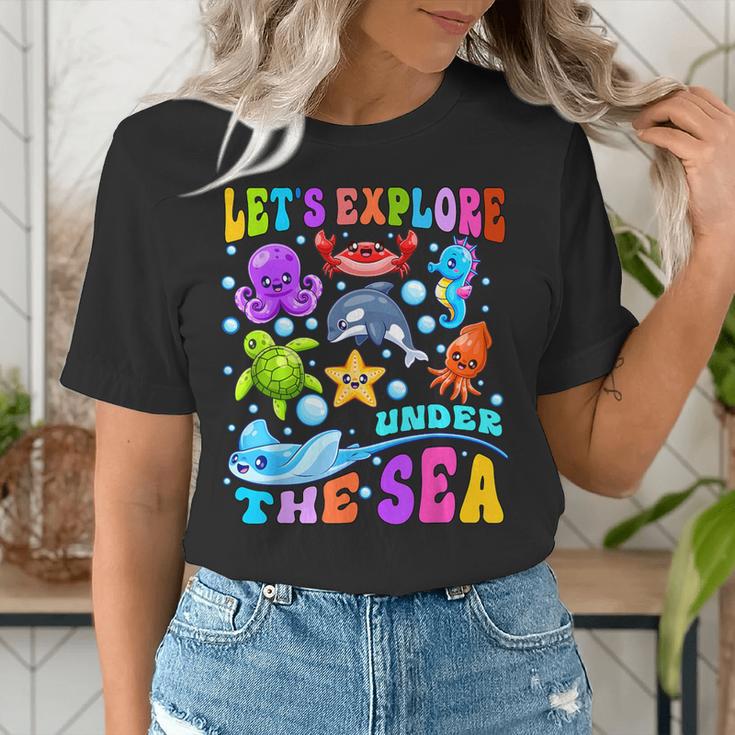 Let's Explore Under The Sea Back To School Student Teacher Women's T-Shirt, funny gift Let's Explore Under The Sea Back To School Student Teacher Women's T-Shirt, funny gift