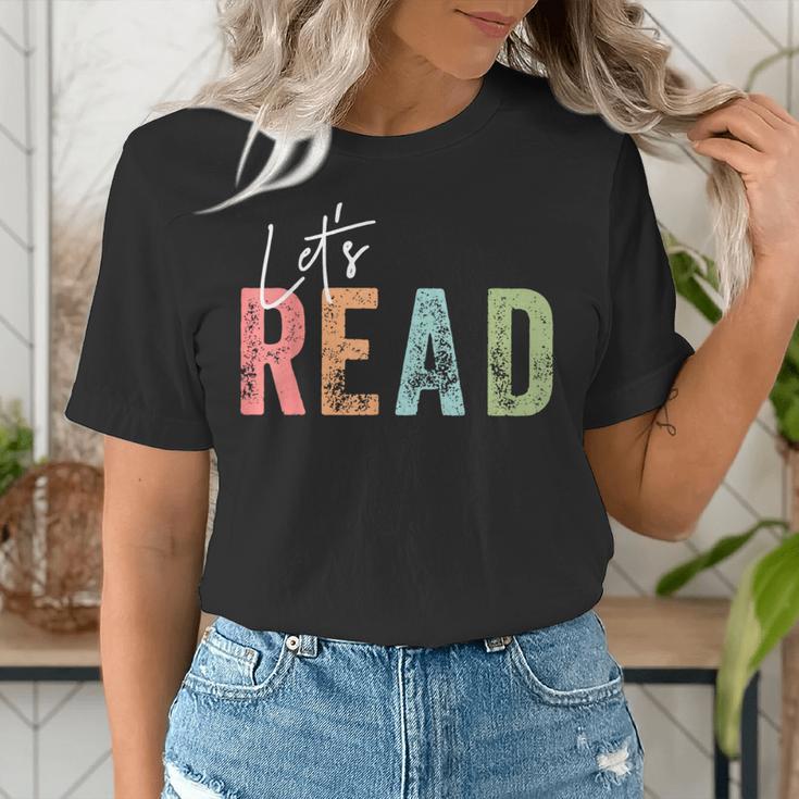Let's Read Book Nerd Reading Book Lover Librarian Teacher Women's T-Shirt, funny gift Let's Read Book Nerd Reading Book Lover Librarian Teacher Women's T-Shirt, funny gift