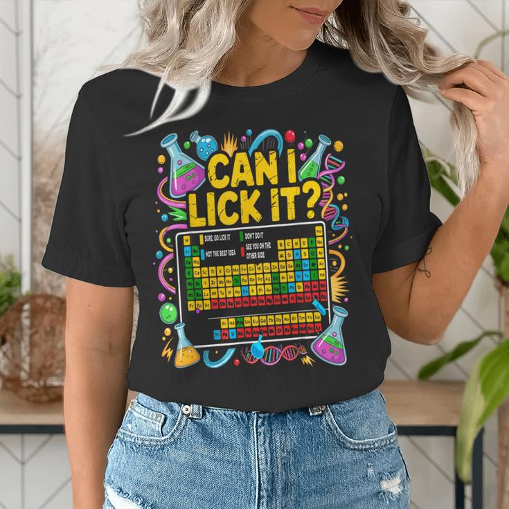 Can I Lick It Periodic Table Science Teacher Men Women Women's T-Shirt, Science Teacher Shirts, funny gift Can I Lick It Periodic Table Science Teacher Men Women Women's T-Shirt, Science Teacher Shirts, funny gift