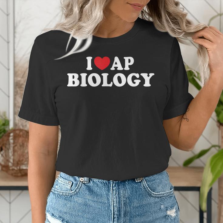 I Love AP Biology I Heart AP Biology Teachers Students For Men Women Kids Women's T-Shirt, funny gift